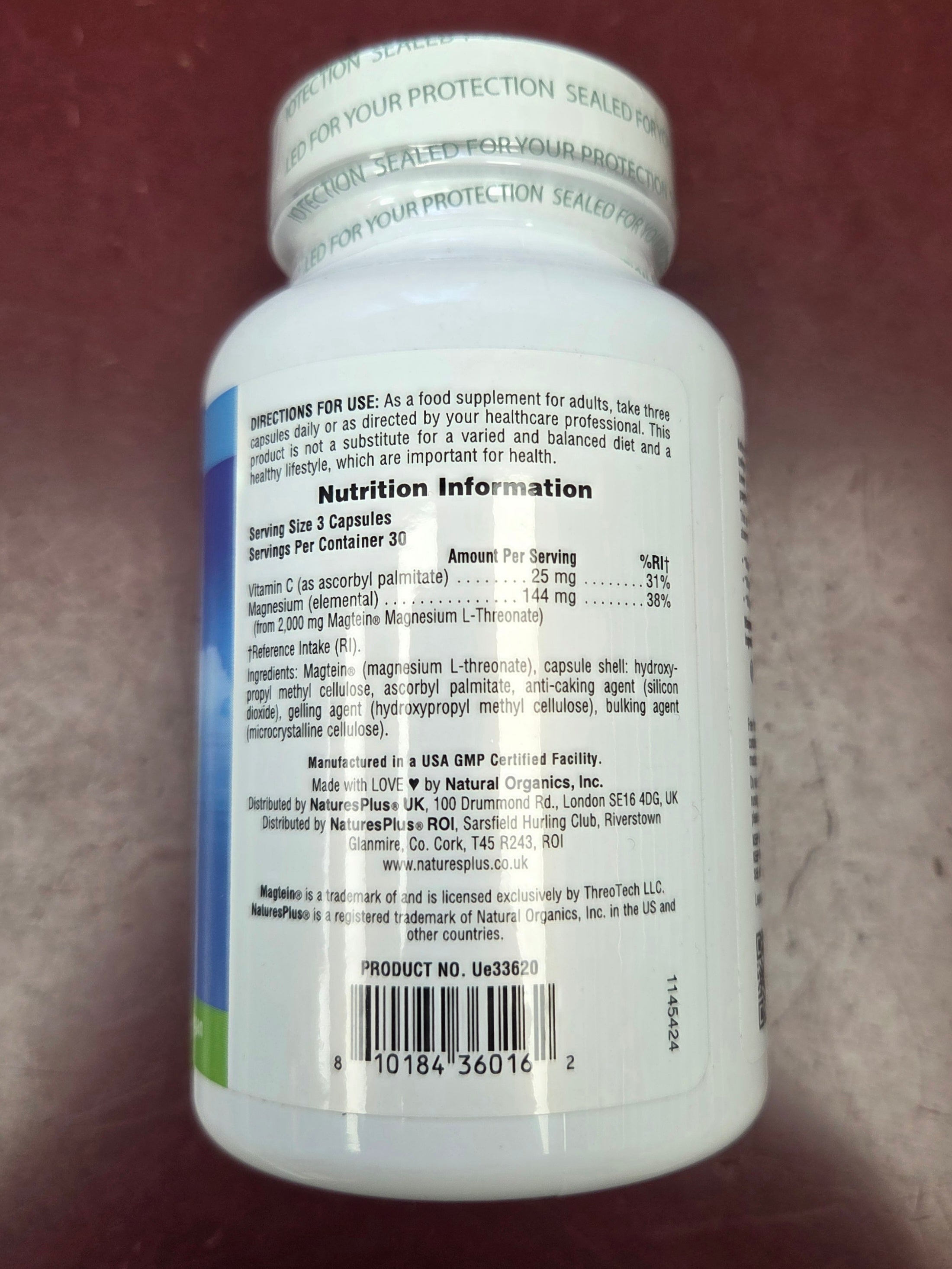 Natures Plus 100% Chelated Magnesium L-Threonate - Health Emporium