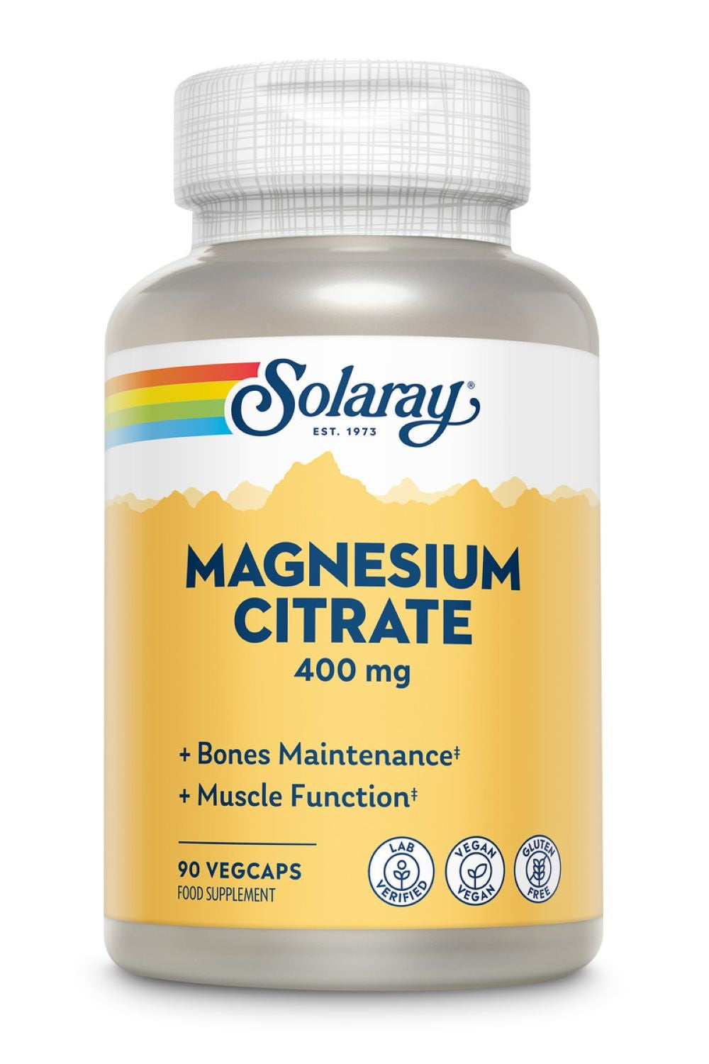 Solaray Magnesium Citrate 400mg 90&