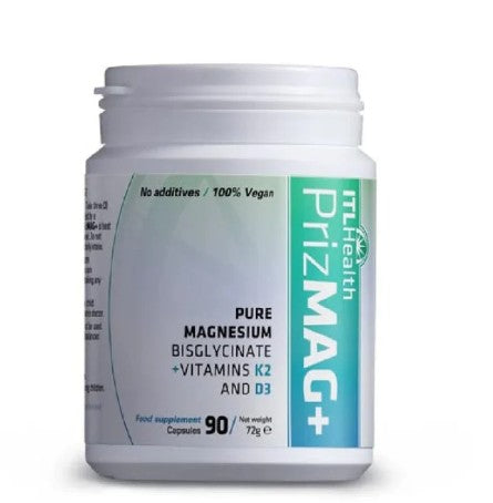 PrizMAG Magnesium Bisglycinate Plus Vit D & K 90 Capsules