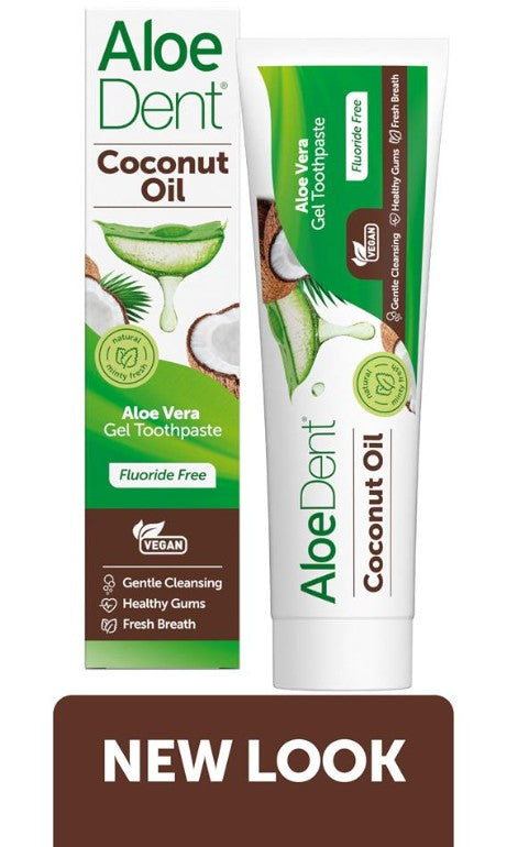 Aloe Dent Coconut Oil Aloe Vera Gel Toothpaste Fluoride Free
