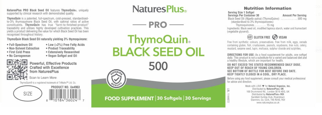 Natures Plus ThymoQuin Black Seed Oil