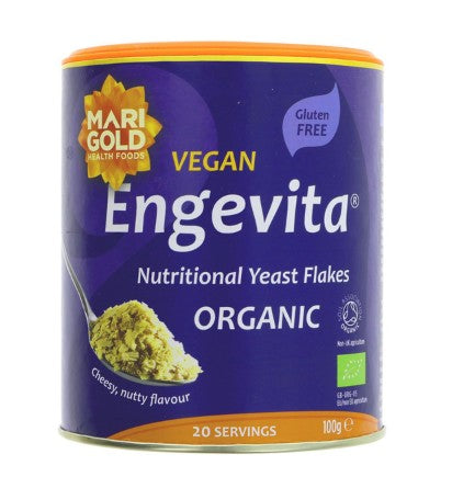 Engevita Nutritional Yeast Flakes, Organic 100g (Marigold)