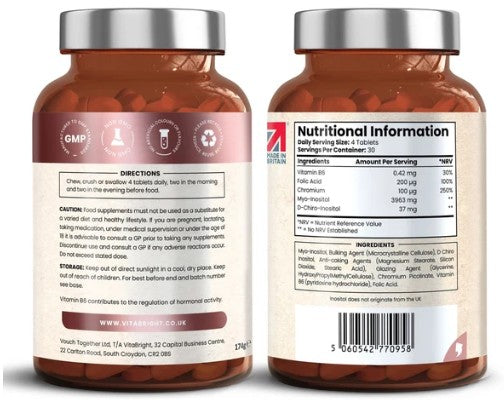 Vitabright Myo Inositol & D Chiro Inositol