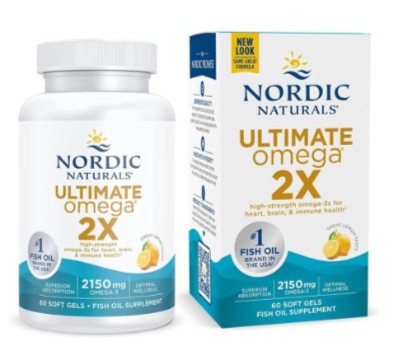 Nordic Naturals, Ultimate Omega 2X, 2150mg, Lemon Flavour, 60 Softgels