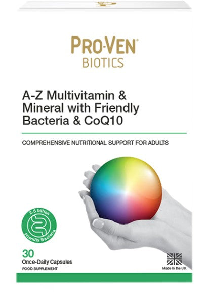 ProVen A to Z Multivitamin & Mineral with Friendly Bacteria & CoQ10 30 CAPS