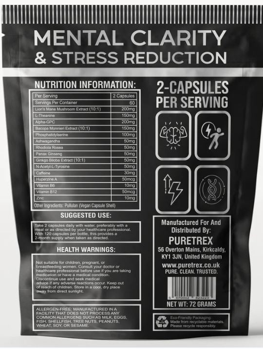 NBOOST Clarity Complex – Lion’s Mane & Botanical Blend Capsules