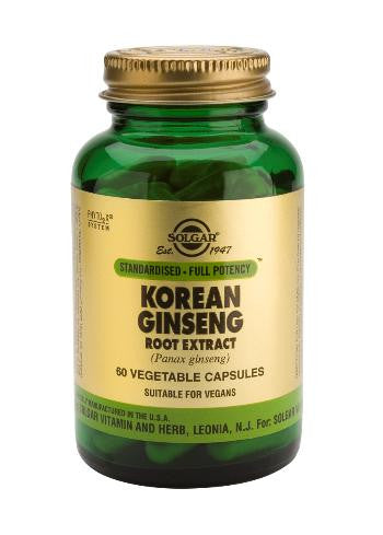 Korean Ginseng Root Extract 60 Vegetable Capsules - Health Emporium