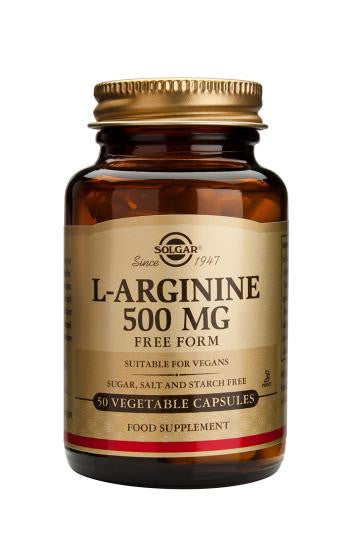 L-Arginine 500 mg Vegetable Capsules - Health Emporium