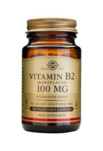 Vitamin B2 100 mg (Riboflavin) 100 Veg caps ( Out of stock) - Health Emporium