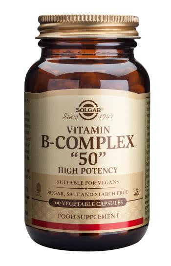 Vitamin B-Complex "50" 100 Vegetable Capsules - Health Emporium