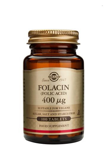 Folacin 400 µg (Folic Acid) 100 Tablets - Health Emporium