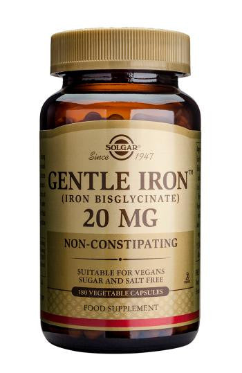 Gentle Iron(TM) 20 mg 180 Vegetable Capsules - Health Emporium