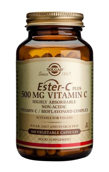 Ester-C(R) Plus 500 mg Vitamin C 100 Vegetable Capsules - Health Emporium
