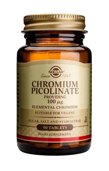 Chromium Picolinate 100 mcg 90 Tablets - Health Emporium