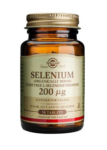 Selenium 200 µg 50 Tablets (Yeast-Free) - Health Emporium