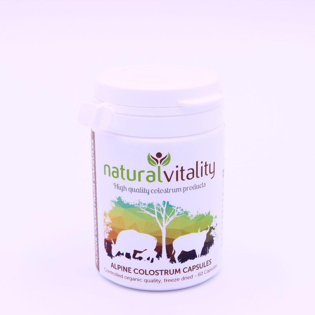 Colostrum Capsules produced by Alpine Cows x 60 - Health Emporium