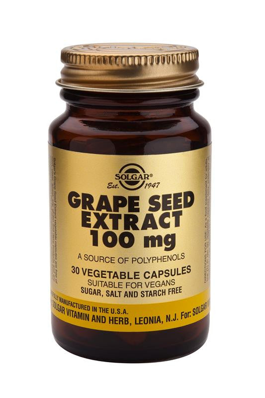 Grape Seed Extract 100 mg Vegetable Capsules - Health Emporium