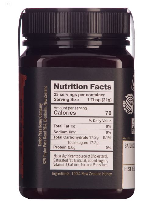 Taylor Pass Mānuka Multifloral blend Honey