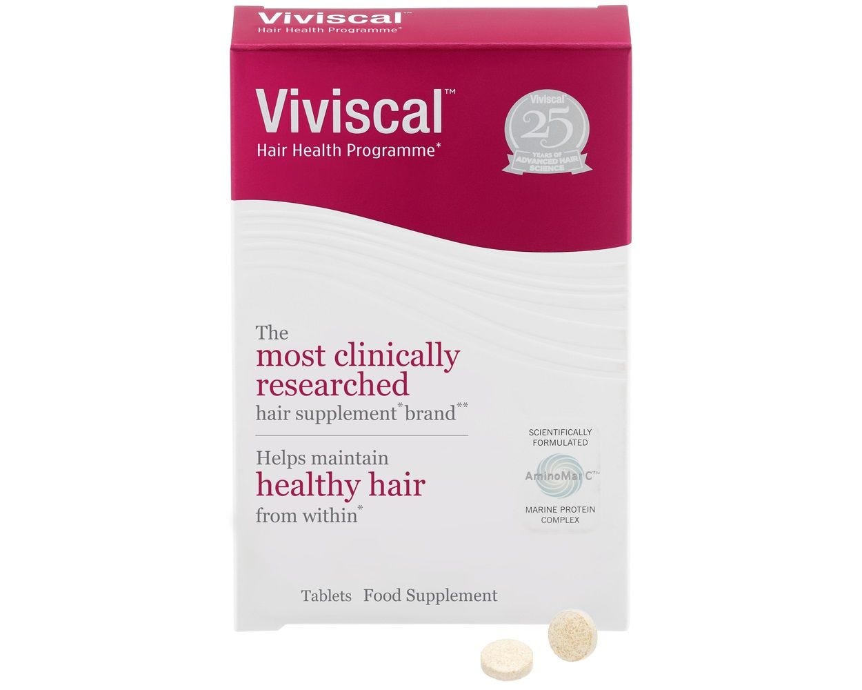 Suplementos Viviscal para el crecimiento del cabello sano.