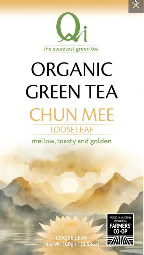 Organic Fairtrade Loose-leaf Chun Mee Tea - 100g