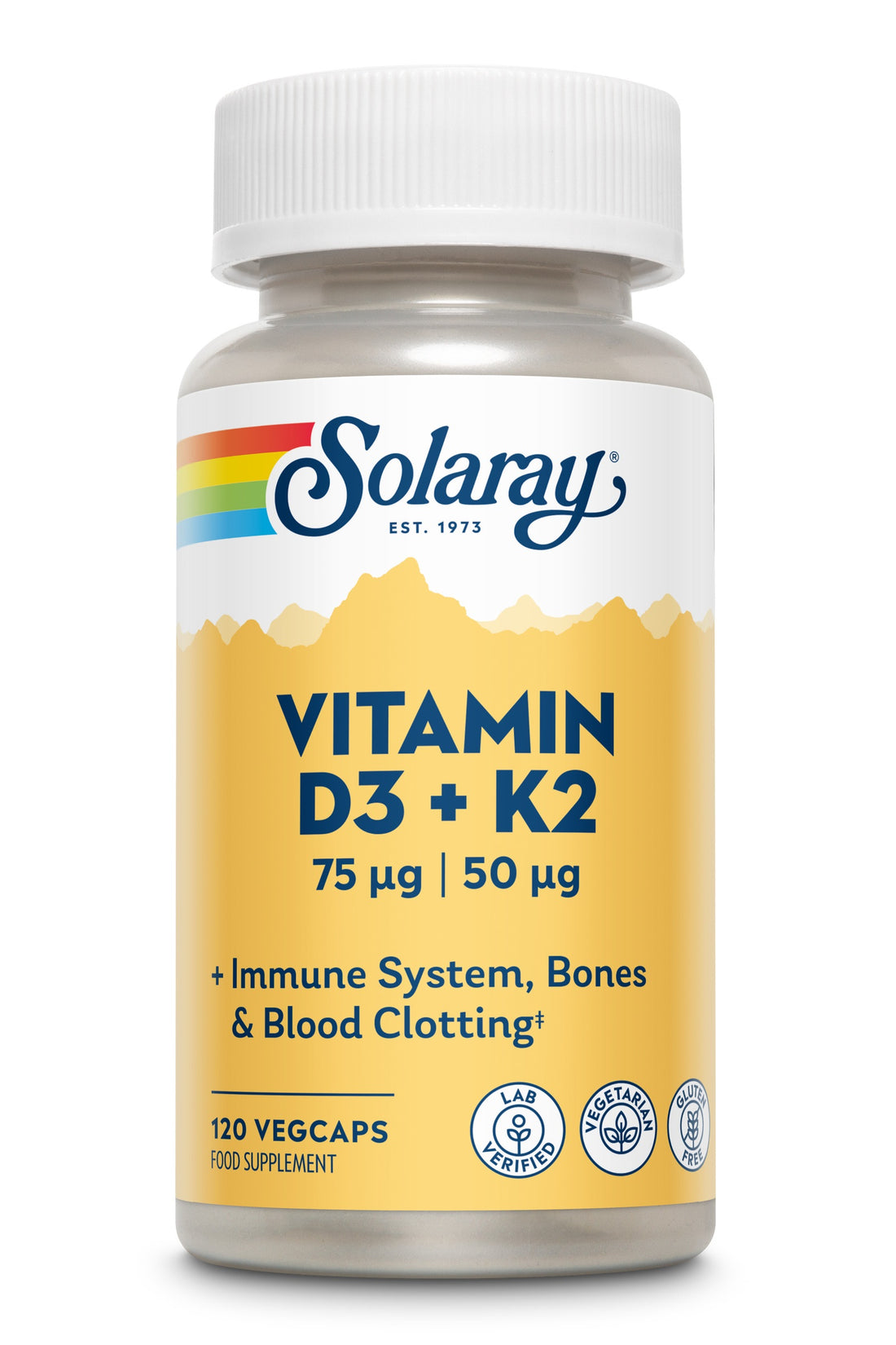 Vitamina d3 + k2 120 cápsulas