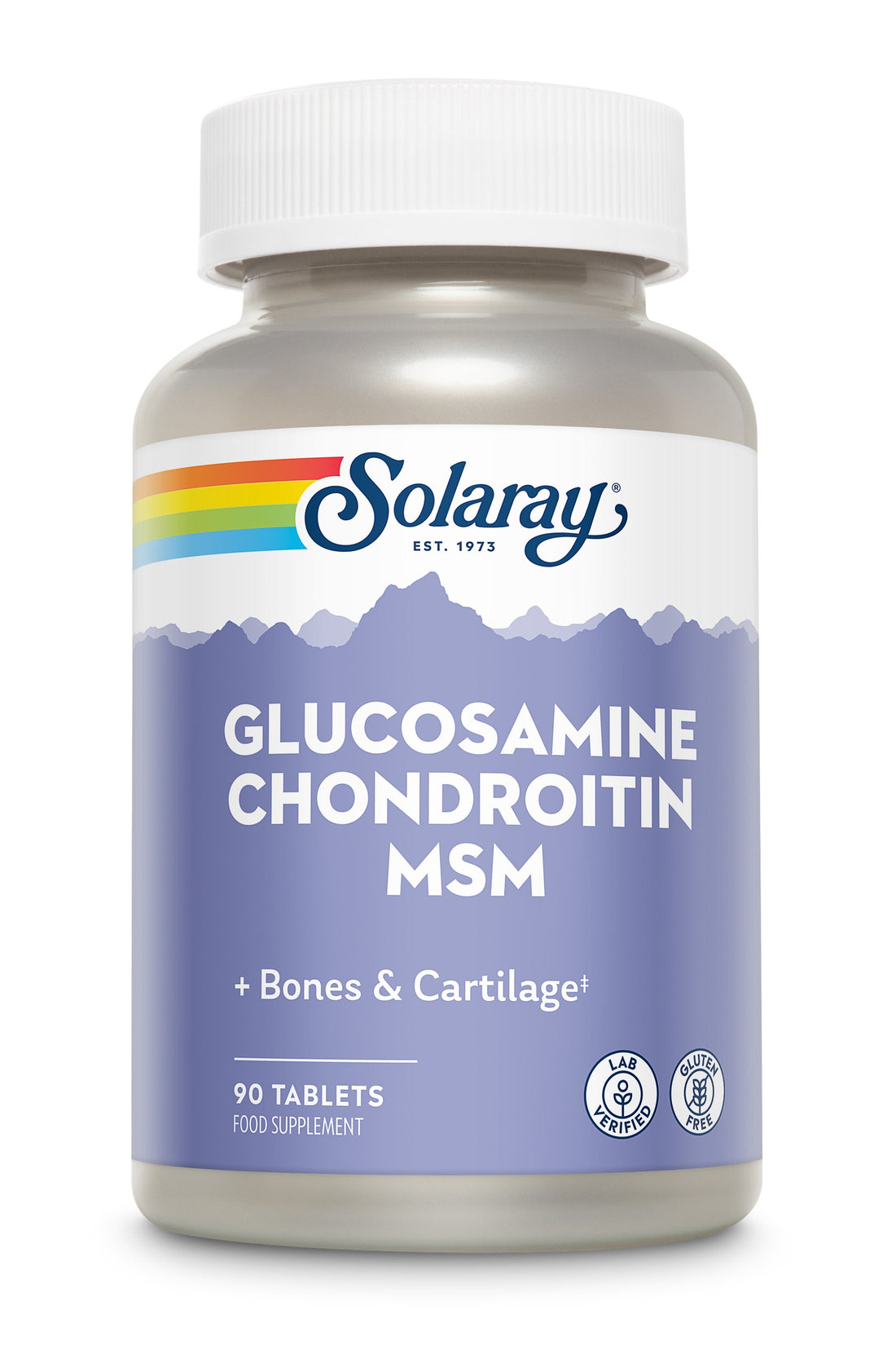 Tableta Solaray Glucosamine Chondroitín & MSM 90