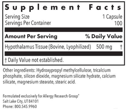 Hypothalamus Natural Glandular 100&