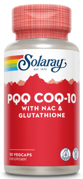 Pqq coq10 глутатион, 30 растительных капсул