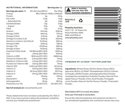 Phytoplankton Super Greens 180g Powder / Granules