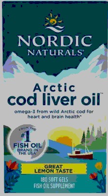 Arctic Cod Liver Oil - Lemon x 180 Soft Gels