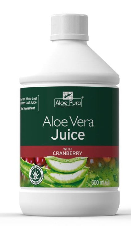 Aloe Pura Aloe Vera Juice Cranberry