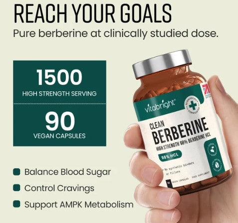 Vitabright Berberine HCL Capsules