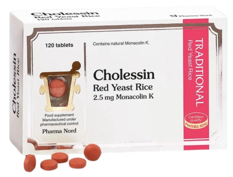 Pharma Nord Cholessin Read Yeast Rice Tablets 120 - Health Emporium
