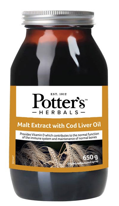 Potter Malt Extract and Cod Liver Oil 650g - Health Emporium