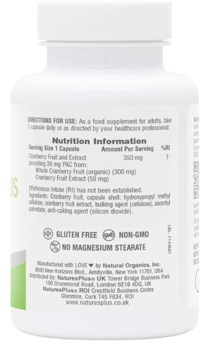 NaturesPlus PRO Cranberry Plus 60 Capsules