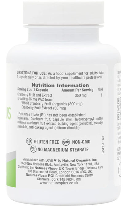 NaturesPlus PRO Cranberry Plus 60 Capsules