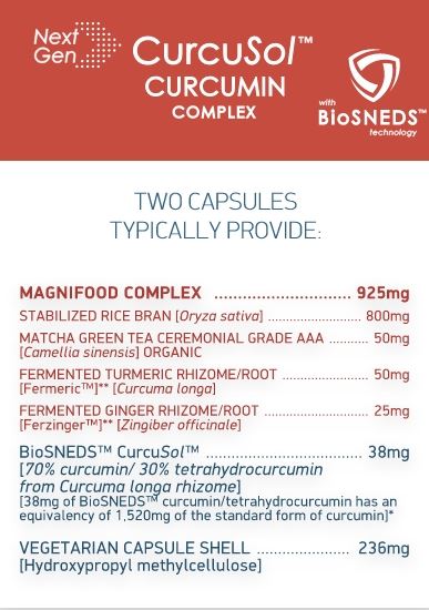 NextGen CurcuSol ™ CURCUMIN COMPLEX