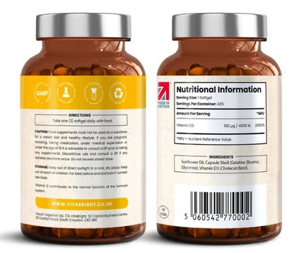 Vitabright Vitamin D3 Tablets