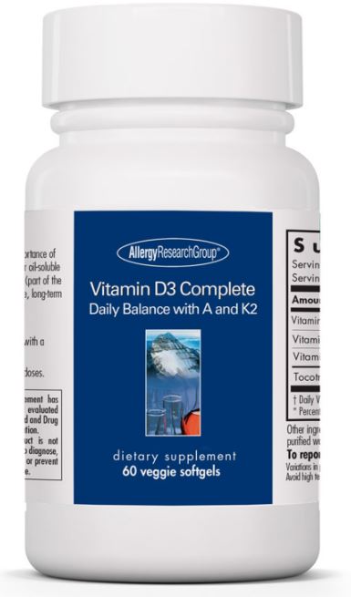 Vitamin D3 Complete Daily Balance with A and K2