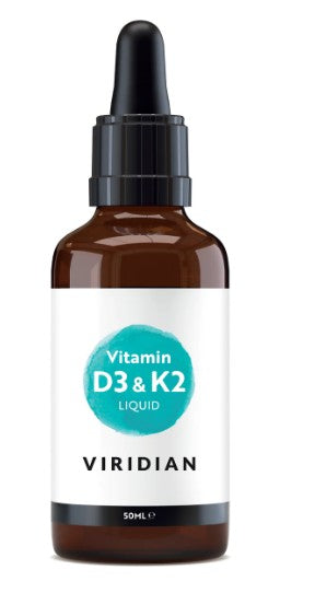 Viridian Vitamin D3 &amp; K2 Liquid 50ml
