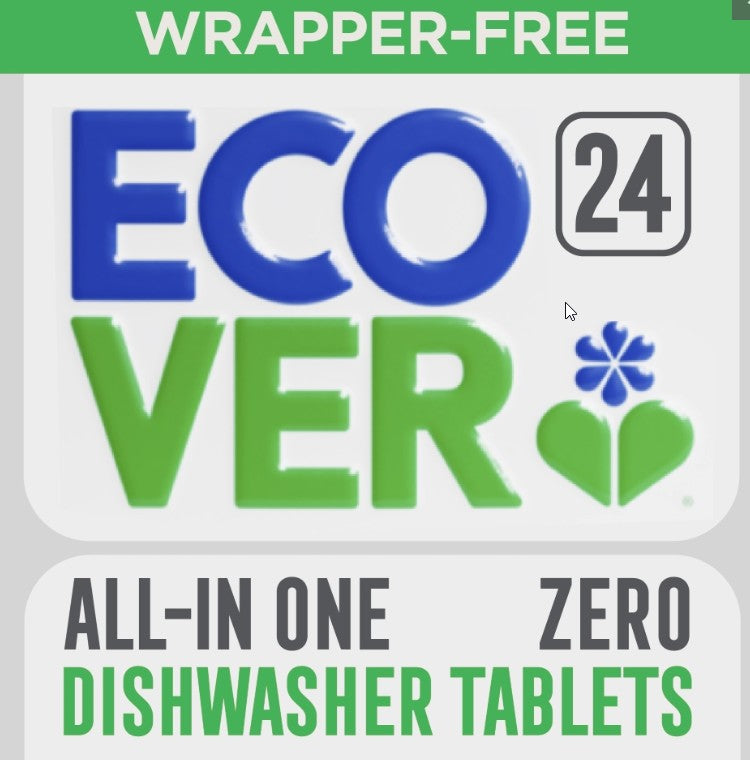 Ecover Zero AiO dishwasher tablets Zero fragrance Zero Colour