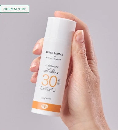 Green People Scent Free Facial Sun Cream - SPF30 50ml