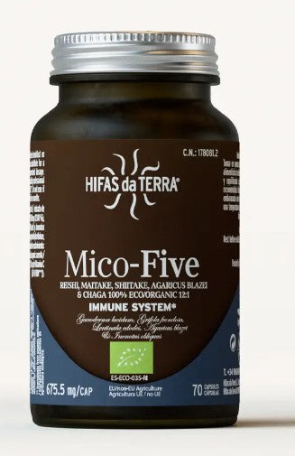 Mico Five (Chaga, Reishi, Maitake, Shiitake, Sun mushroom) Capsules