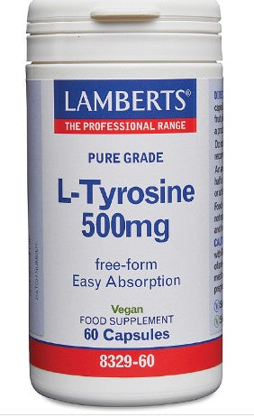 Lamberts L Tyrosine 500mg 60caps