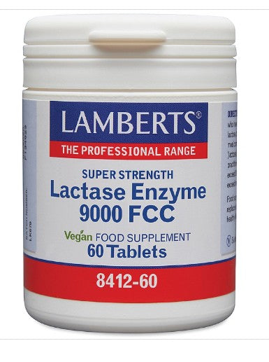 Lactase Enzyme 9000 FCC Super Strength 60 Tablets
