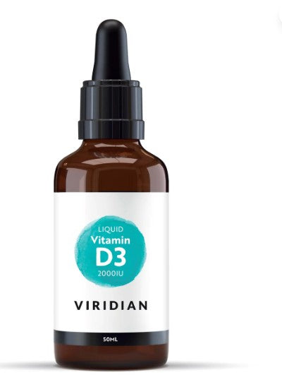 Viridian Liquid Vitamin D3 Drops 2000iu - Health Emporium