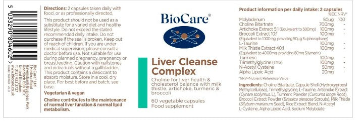 Liver Cleanse Complex 60 Capsules