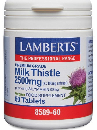 Lamberts Milk Thistle 2500mg 60 tablets