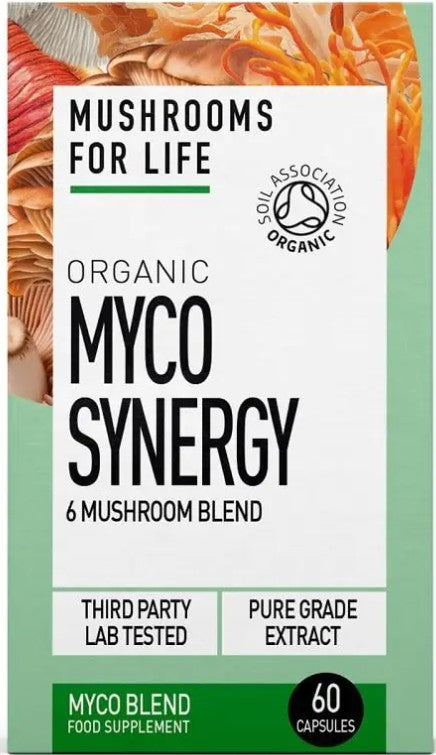 Mushrooms for life økologisk myco synergy 60 kapsler