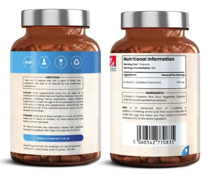 Vitabright NAC (N Acetyl Cysteine)